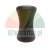 Black rubber hourglass-shaped element on a white background.
