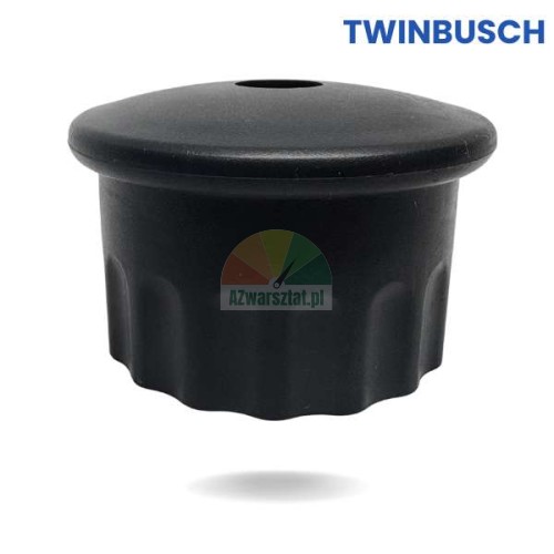 Black plastic replacement handle for Twin Busch hex rod tire changer