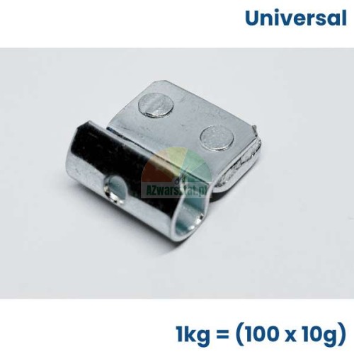 Knock-on wheel weight 10g for steel rims, 100 pieces pack 1kg Universal
