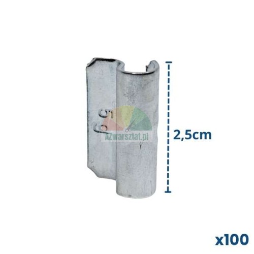 Knock-on wheel weight 5g, 2.5cm height, 100 pieces pack.