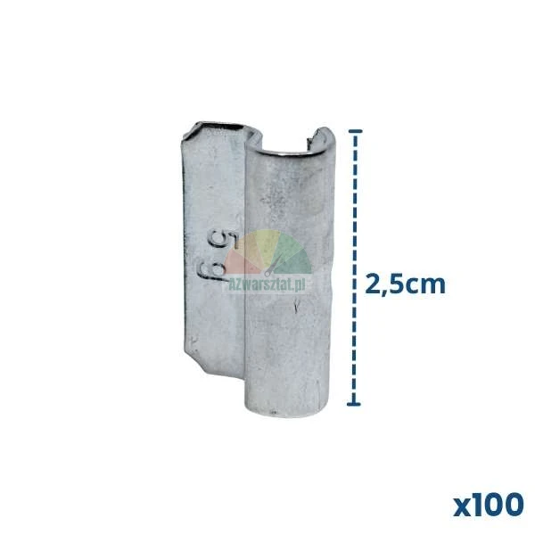 Knock-on wheel weight 5g, 2.5cm height, 100 pieces pack.