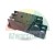 8-pin DIN rail socket for time relay, black with screw terminals