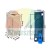 Time relay with dimensions 5.3x2.1x2.7 cm and a blue mounting base 7.1x2.2 cm with 5.9 cm hole spacing.