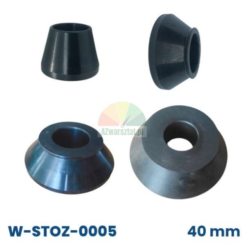 Set of four centering cones for wheel balancer with 40mm shaft