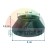 Black conical rubber seal with dimensions: height 3.3 cm, base diameter 8 cm, top diameter 5.2 cm, and internal opening 40 mm.