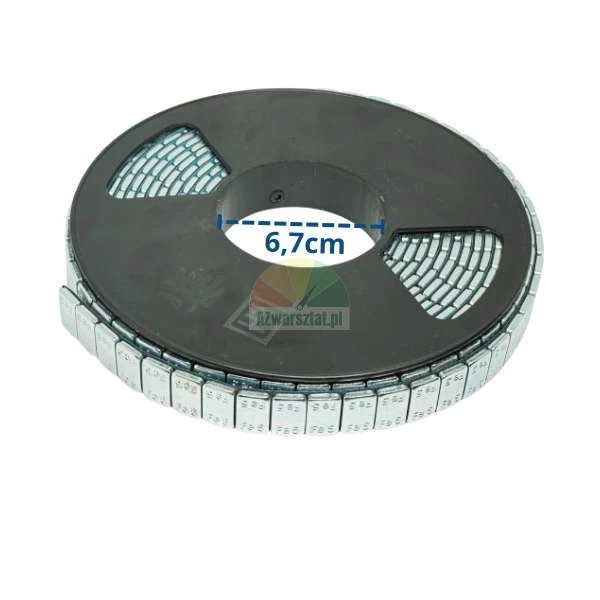 Adhesive wheel weights for alloy rims on a roll 500 x 5g (2.5kg), inner diameter 6.7cm