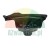 Black plastic guide rail slider component with mounting holes.
