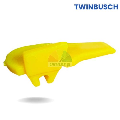 Yellow plastic mounting head guards Type AR, replacement for Twin Busch tire changers.