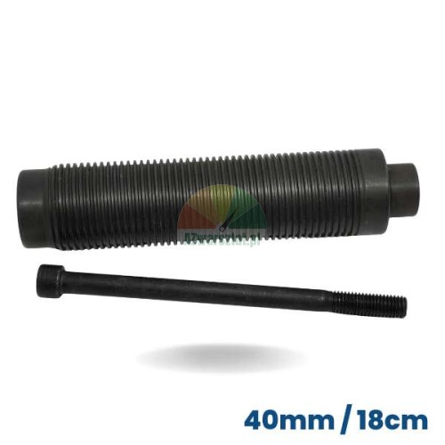 Wheel balancer shaft 40mm diameter and 18cm length with mounting bolt