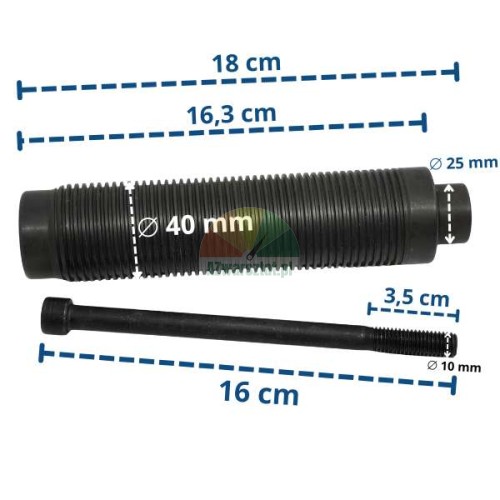 Balancer shaft 40mm (18cm) with mounting bolt