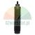 Black industrial ribbed rod with a small threaded stud on top