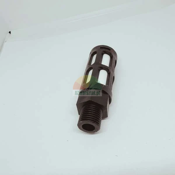 Pneumatic plastic air silencer muffler with external thread