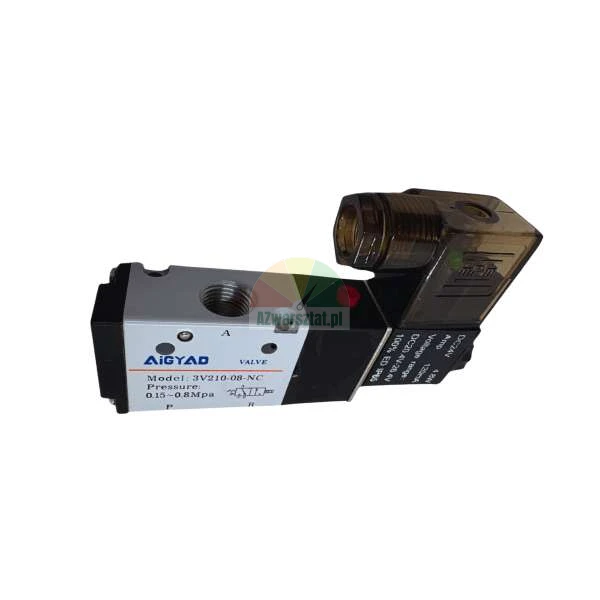 Pneumatic solenoid valve AIGYAD model 3V210-08-NC 24V DC