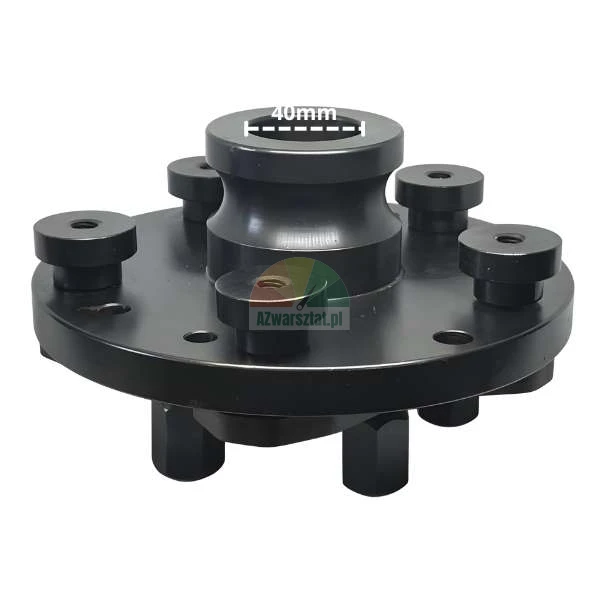 Universal quick-clamping flange adapter for 40mm wheel balancer, closed-center wheels