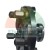 Metal centering flange with pins for wheel balancer, side view.