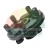 Heavy-duty universal wheel hub puller plate with five adjustable bolts, automotive tool.