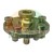 Golden metallic flange with studs and a central hub on a white background.