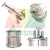Aluminum fender actuator 186mm with 18cm pin and technical dimensions