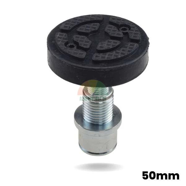 Car lift foot with rubber pad for 50 mm hole