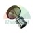 Metal leveling foot with rubber base and mounting sleeve