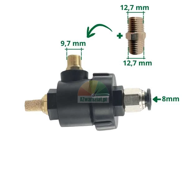 Quick exhaust valve for striker 8mm/9.7mm + 12.7mm