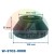 Centering cone for wheel balancer W-STOZ-0008 with dimensions: 36 mm inner diameter, 35 mm height, 69.5 mm top diameter, and 105 mm bottom diameter.