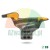 Steel mounting head 28mm (S) with yellow plastic protectors for tire changer machines.