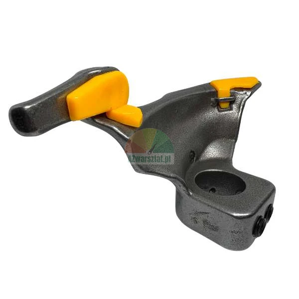 Mounting head for tire changer with yellow protective inserts