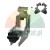 Metal windshield wiper arm puller tool with adjustable knob and four black replacement protectors
