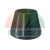 Black conical spacer bushing or technical washer on a white background.