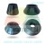 Set of four black centering cones for Invento wheel balancers models VB300, VB350, VB470, VB510.