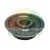 Black circular metal or polyurethane bushing, car suspension component.