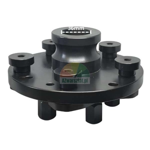 Universal 36mm quick-release adapter for closed center wheel balancers