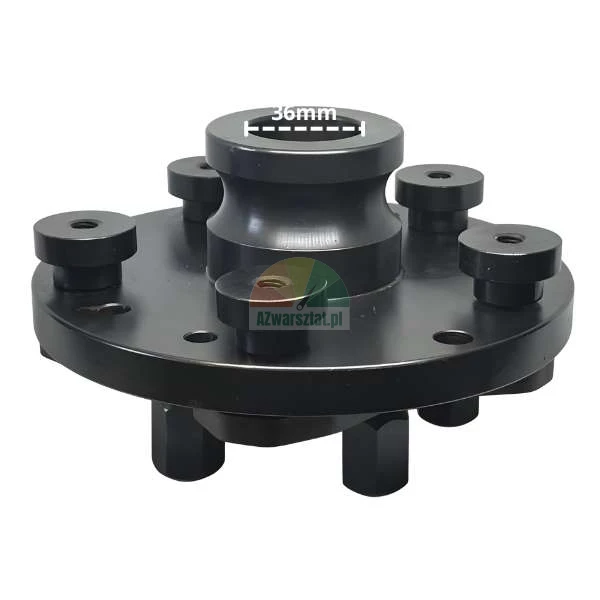 Universal 36mm quick-release adapter for closed center wheel balancers