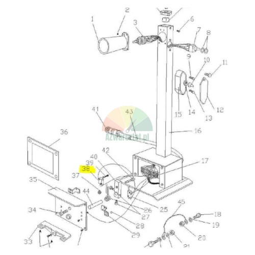 Microswitch for truck tire changers ATH 7226 ATH 7256 diagram pos. 38