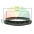 Black ring with technical dimensions: outer diameter 22.5 cm, inner diameter 18.5 cm, and height 2.7 cm.