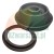 Rubber flush valve piston with gasket on a white background