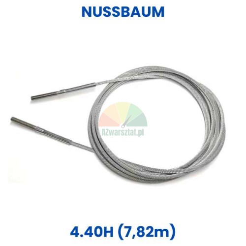 Steel wire rope for Nussbaum 4.40H car lift, length 7.82m