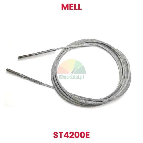 Steel lift cable Mell ST4200E replacement with crimped ends
