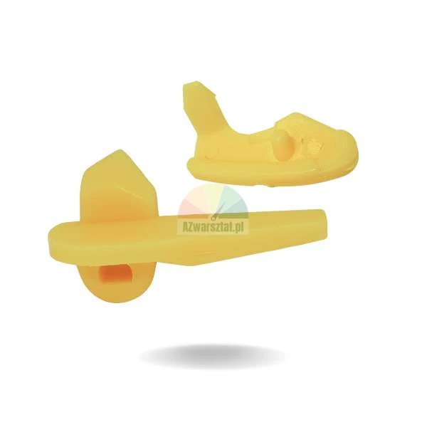Set of yellow plastic protectors for AHP mounting head to prevent rim scratching