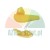 Two small yellow plastic components with irregular shapes on a white background.