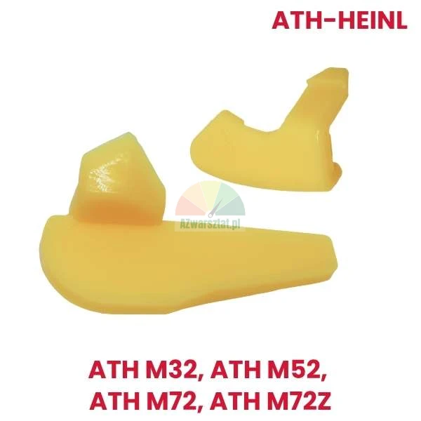 Yellow plastic mounting head protector set for ATH-Heinl tire changer models M32, M52, M72, M72Z