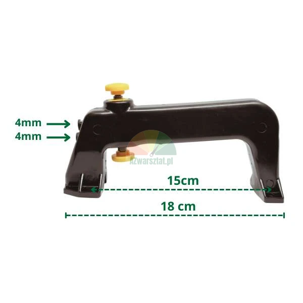 Complete handle with valve, 4mm hose connection, dimensions 15cm and 18cm