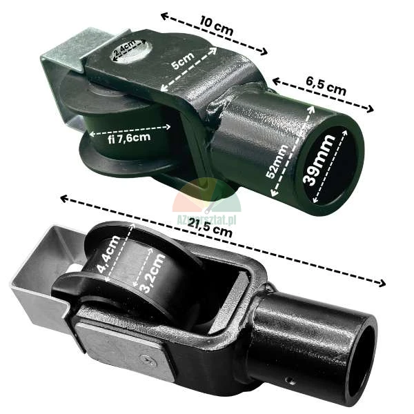 Chain wheel for two-post lift with handle (39mm)