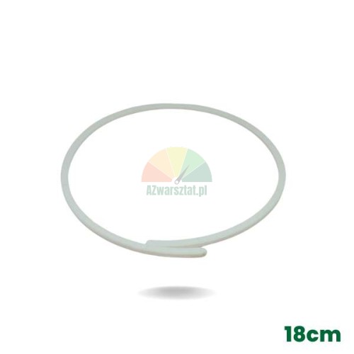 White bead breaker cylinder guide ring for tire changer, 186mm diameter.