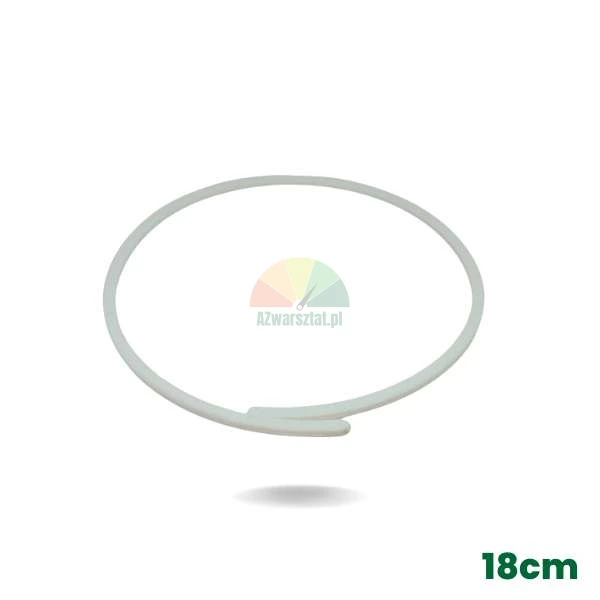 White bead breaker cylinder guide ring for tire changer, 186mm diameter.
