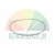 White plastic ring or circular seal on a white background.
