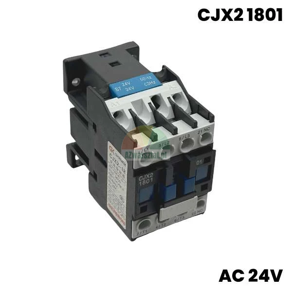 Motor contactor CJX2 1801 with 24V AC coil