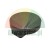 Black round rubber cap or plug for furniture or equipment protection.