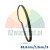 Black wheel balancer belt 83.8 cm long and 1.2 cm wide, 5 ribs and 4 grooves
